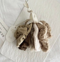 Load image into Gallery viewer, Neutrals - 5 Piece Scrunchie Set