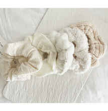 Load image into Gallery viewer, Ivory - 5 Piece Scrunchie Set