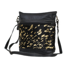Load image into Gallery viewer, Myra Bag - Golden Beacons Leather and Hairon Bag