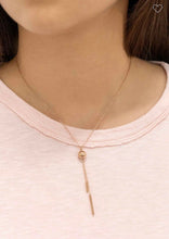 Load image into Gallery viewer, 14k Rose Gold Dipped Dangle Necklace