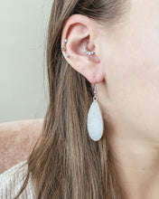 Load image into Gallery viewer, Kinsley Druzy Collection - Silver Ice Drop Earrings