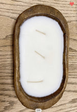 Load image into Gallery viewer, Sale! Wooden Dough Bowl Candle - Blonde Moment - 3 Wick - 9.75x6.