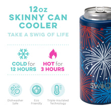Load image into Gallery viewer, Sale! Fireworks SWIG 12oz Skinny Can Cooler