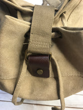 Load image into Gallery viewer, Beige Canvas Military Style Backpack - SALE!