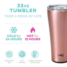 Load image into Gallery viewer, Rose Gold Shimmer SWIG 32oz Tumbler