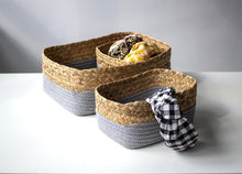Load image into Gallery viewer, Baskets - Grey Dalton Organizer Set 3 Pieces.