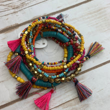 Load image into Gallery viewer, Multi Strand Yellow Bracelet