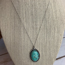 Load image into Gallery viewer, Sale! Turquoise Sterling Silver Pendant Necklace
