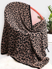 Load image into Gallery viewer, Sale! Cozy Cheetah Blanket Coffee - 60x50