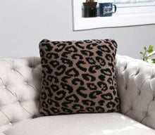 Load image into Gallery viewer, Sale! Cozy Cheetah Coffee Pillow Cover (pillow not included) 18x18.