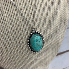 Load image into Gallery viewer, Sale! Turquoise Sterling Silver Pendant Necklace