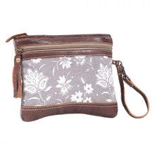 Load image into Gallery viewer, Myra Bag - Petals on Grey Pouch