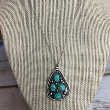 Load image into Gallery viewer, Sale! Turquoise Sterling Pendant Necklace