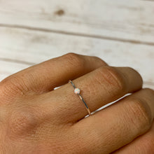 Load image into Gallery viewer, Silver Mini Opal Ring