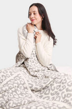 Load image into Gallery viewer, Sale! Cozy Cheetah Blanket Grey - 60x50