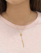 Load image into Gallery viewer, Sale! 14k Gold Dipped Dangle Necklace