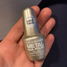Load image into Gallery viewer, Gold Coin Metal LA Colors Nail Polish
