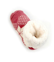 Load image into Gallery viewer, Pink Winter Sherpa Socks