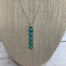 Load image into Gallery viewer, Sale! Sterling Silver Turquoise Pendant Necklace