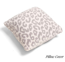 Load image into Gallery viewer, Sale! Cozy Cheetah Grey Pillow Cover (pillow not included) 18x18.