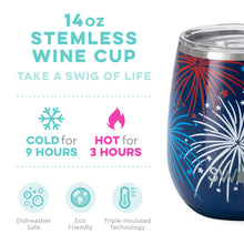 Load image into Gallery viewer, Sale! Fireworks SWIG 14oz Stemless Wine Cup