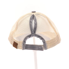 Load image into Gallery viewer, Sale! Black CC Aztec Embroidered Patch Mesh High Pony - Distressed Cap Hat