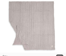 Load image into Gallery viewer, Sale! Cozy Braided Cable Knit Blanket Grey - 60x50