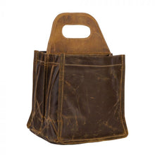 Load image into Gallery viewer, Myra Bag - All Leather Date Palm 6 Pack Caddy