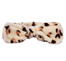 Load image into Gallery viewer, Cheetah Plush Spa Headband