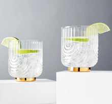 Load image into Gallery viewer, Gatsby Glass Tumblers - Set of 2. 12oz.