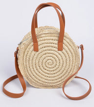 Load image into Gallery viewer, Round Straw Handbag - SALE!