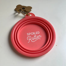 Load image into Gallery viewer, Spoiled rotten pop up dog bowl.