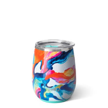 Load image into Gallery viewer, Color Swirl SWIG 14oz Stemless Wine Cup