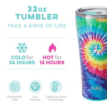 Load image into Gallery viewer, Swirled Peace SWIG 32oz Tumbler