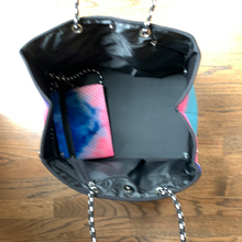 Load image into Gallery viewer, Rainbow Tie Dye Neoprene Bag - Purse with matching clutch.