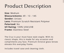 Load image into Gallery viewer, Sale! Cruz Gold Frame Orange Mirror Lens Sunglasses - DIFF Eyewear