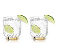 Load image into Gallery viewer, Gatsby Glass Tumblers - Set of 2. 12oz.