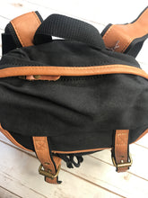 Load image into Gallery viewer, Black Canvas/Leather Backpack