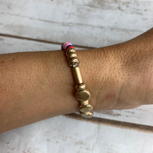 Load image into Gallery viewer, Multi Gold Stretch Bracelet
