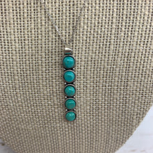 Load image into Gallery viewer, Sale! Sterling Silver Turquoise Pendant Necklace