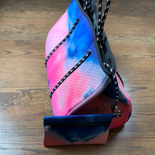 Load image into Gallery viewer, Rainbow Tie Dye Neoprene Bag - Purse with matching clutch.