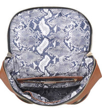 Load image into Gallery viewer, Tan Faux Leather Backpack