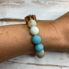 Load image into Gallery viewer, Sale! Mint Druzy Bead Bracelet