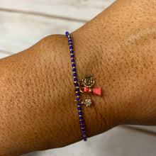 Load image into Gallery viewer, Sale! Blue Mini Coin Bead Bracelet