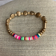 Load image into Gallery viewer, Multi Gold Stretch Bracelet