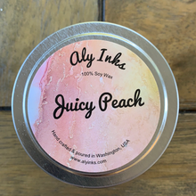 Load image into Gallery viewer, Mini Juicy Peach Soy Candle 4oz
