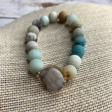 Load image into Gallery viewer, Sale! Mint Druzy Bead Bracelet