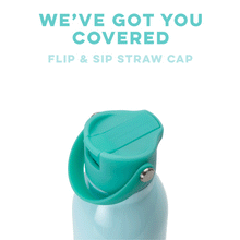 Load image into Gallery viewer, Shimmer Rose Gold Flip + Sip SWIG 20 oz Bottle