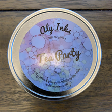Load image into Gallery viewer, Sale! Tea Party Soy Candle 8oz