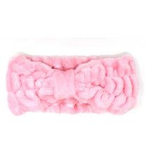 Load image into Gallery viewer, Pink Plush Spa Headband
